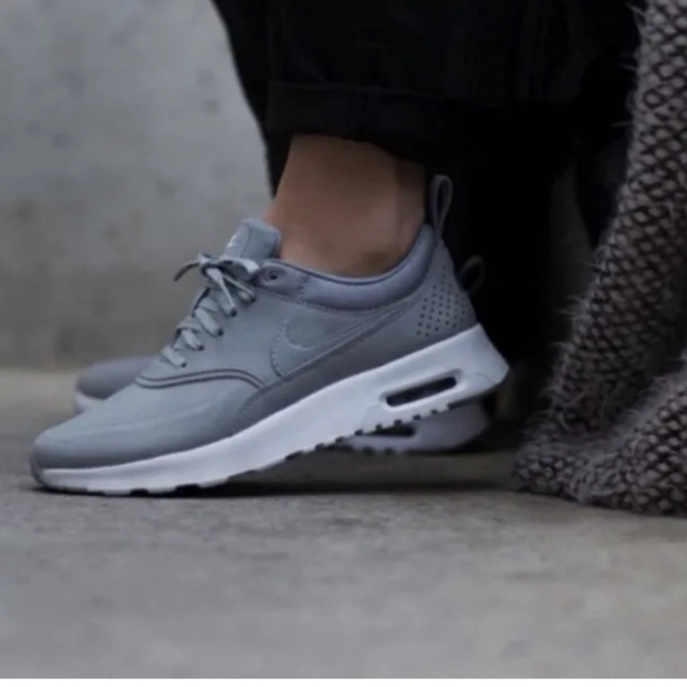 Grey Nike Premium Thea Sneakers